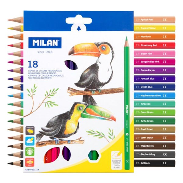 Lápis Cor Hexagonais Milan Cx. 18un.