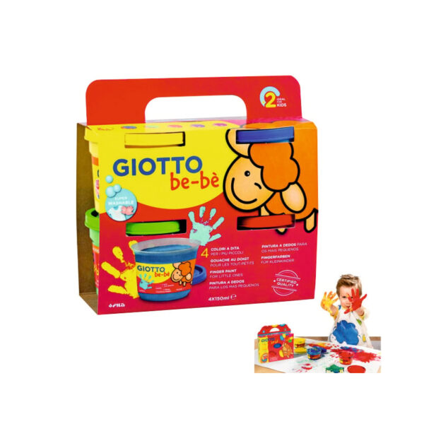 Giotto Bebe Pintura Dedos 4x150gr.
