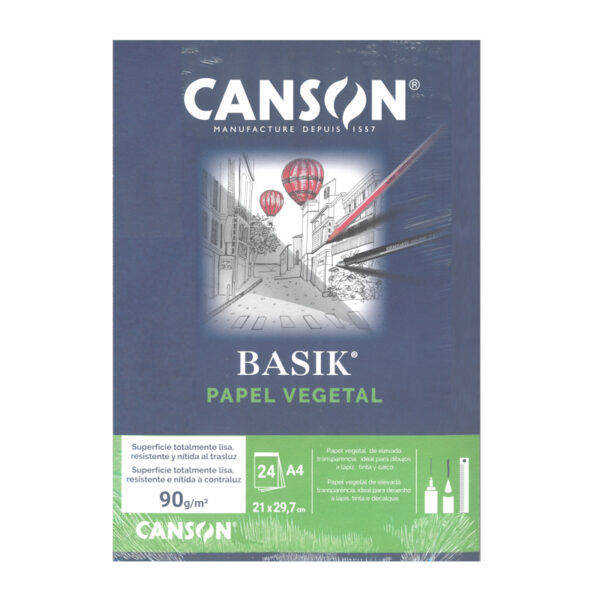 Bloco Papel Vegetal A4 24fls. - 90g.