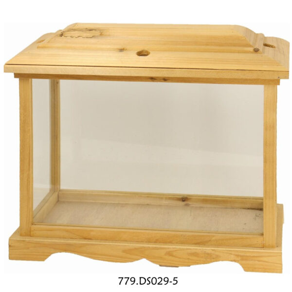 Lanterna Madeira e Vidros 440x220x405mm