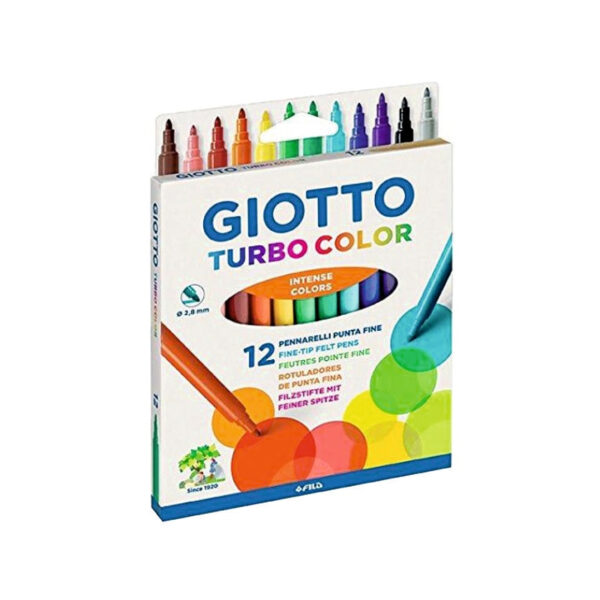 Marcador Giotto Fibre Pen 12un.
