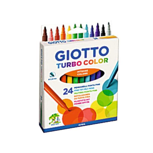 Marcador Giotto Fibre Pen 24un.