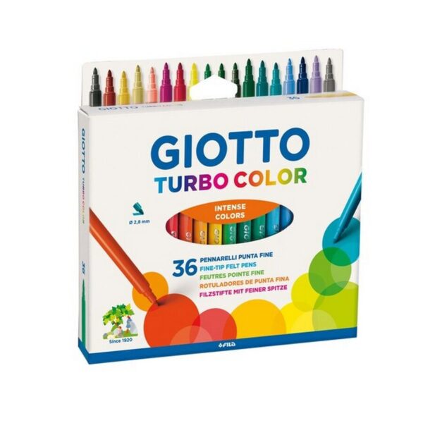 Marcador Giotto Fibre Pen 36un.
